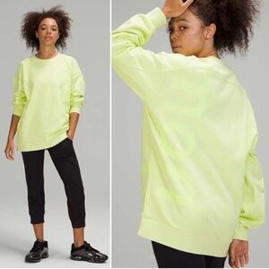 Lululemon Lime Green Sweatshirt, Size L